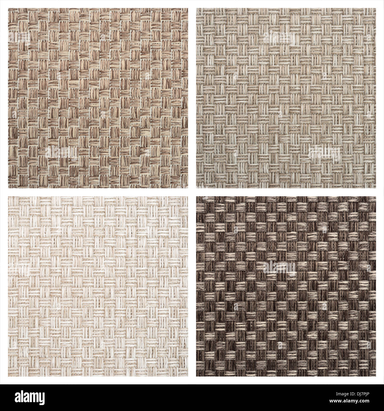 Set von vier Textil-Hintergründen. High-Definition. Stockfoto