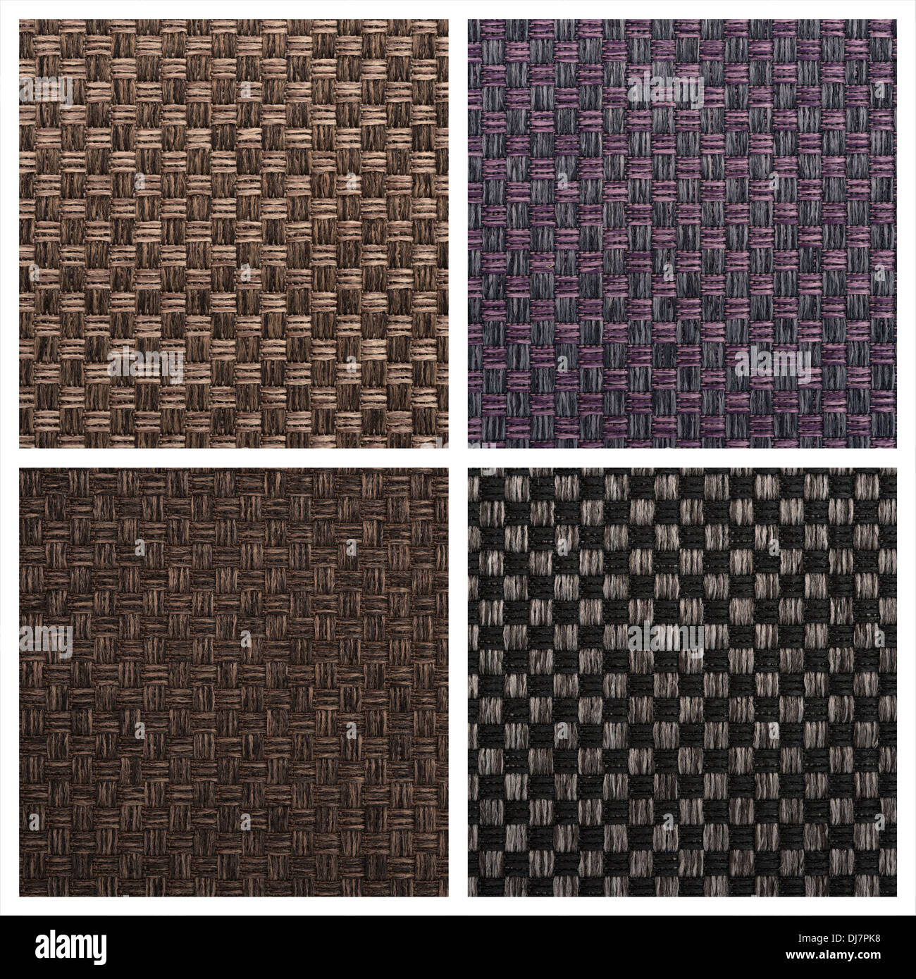 Set von vier Textil-Hintergründen. High-Definition. Stockfoto