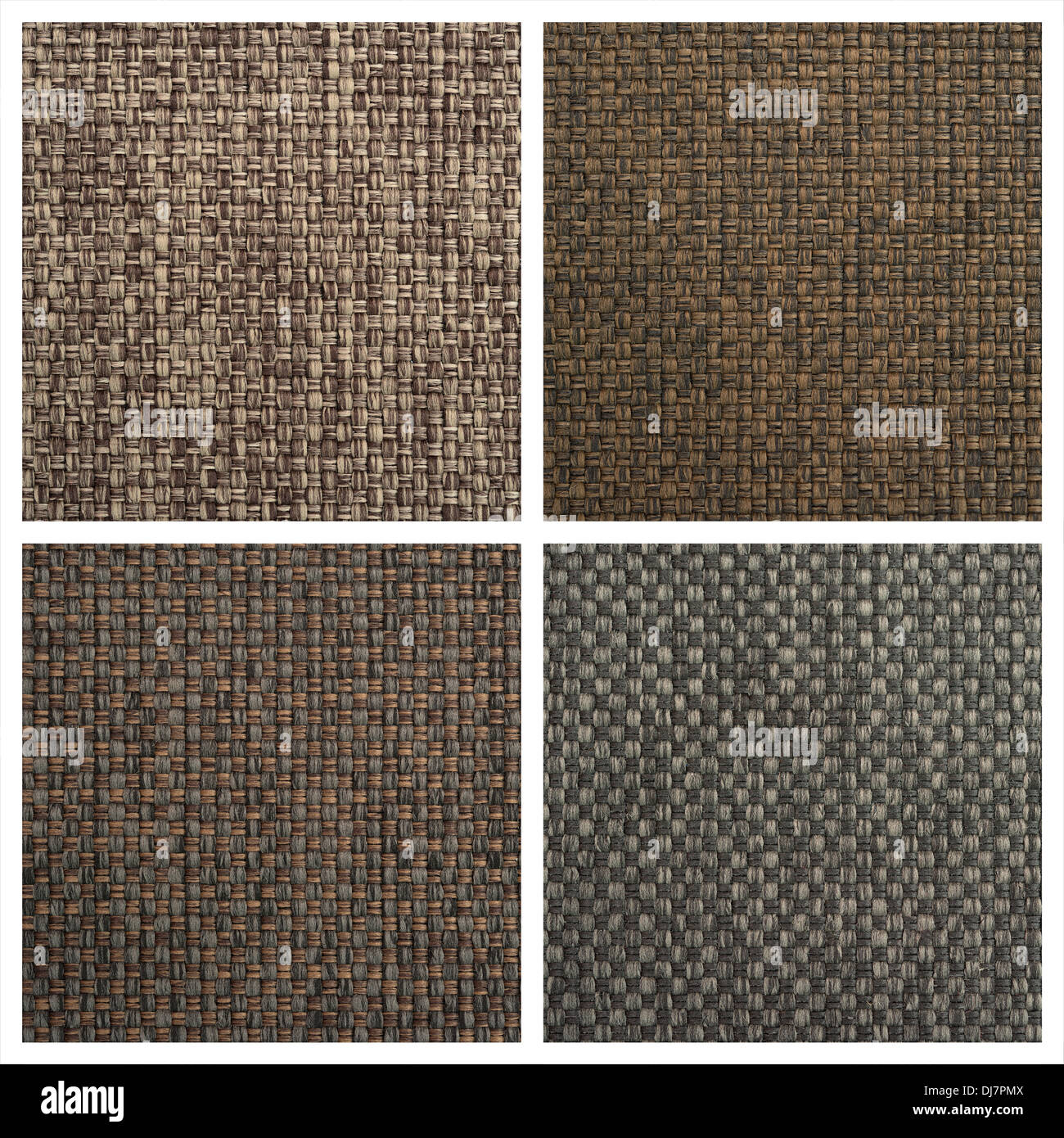 Set von vier Textil-Hintergründen. High-Definition. Stockfoto