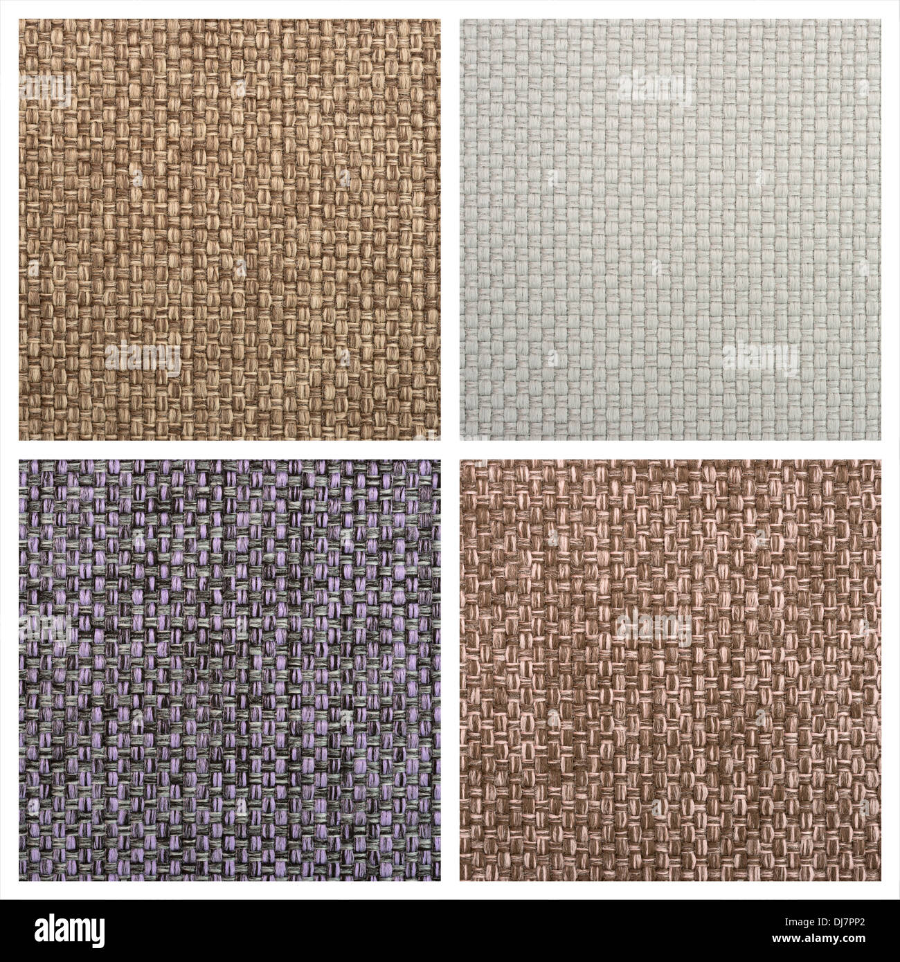 Set von vier Textil-Hintergründen. High-Definition. Stockfoto