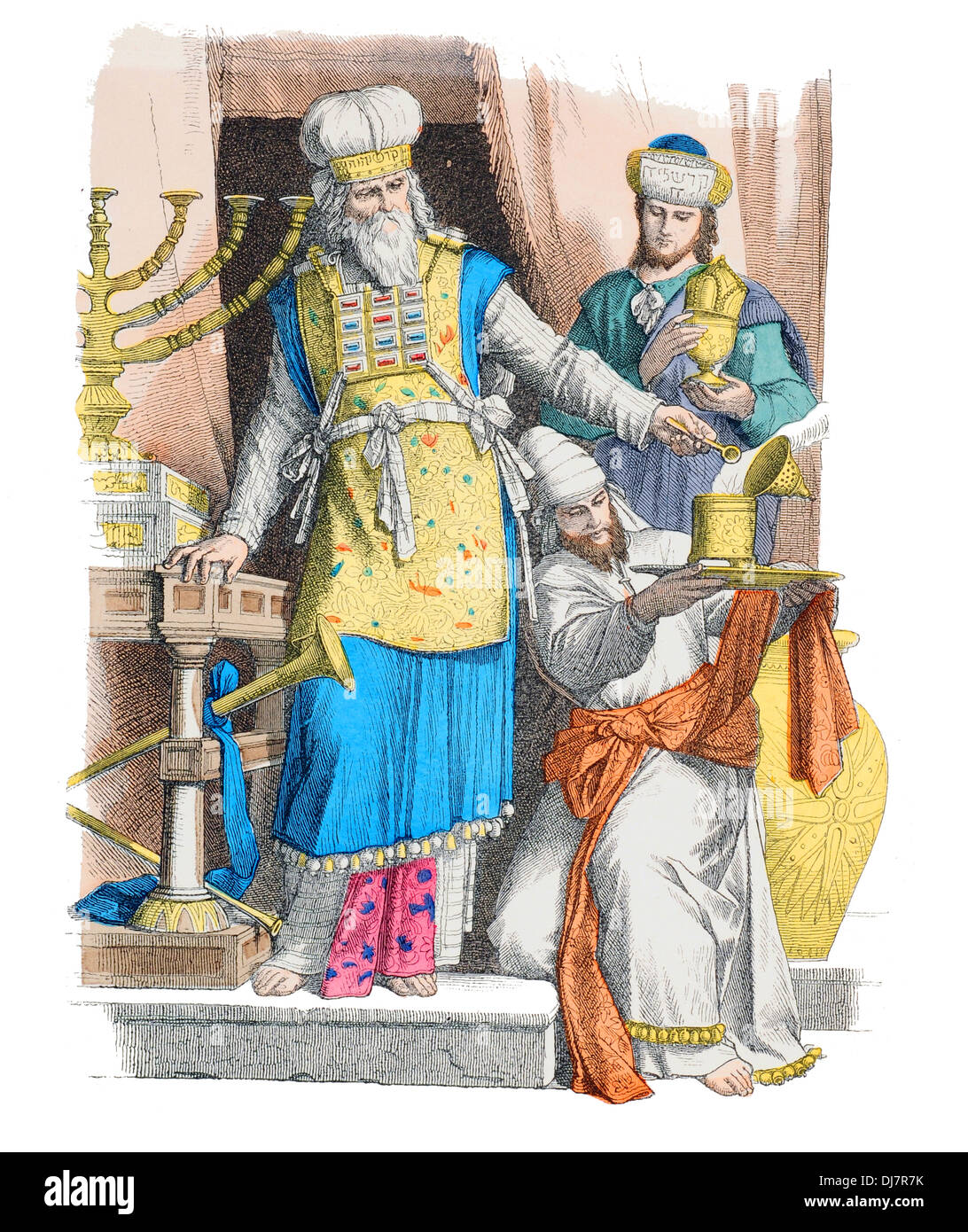 Vor Christian v. Chr. Judäa Hohepriester und Leviten Stockfoto