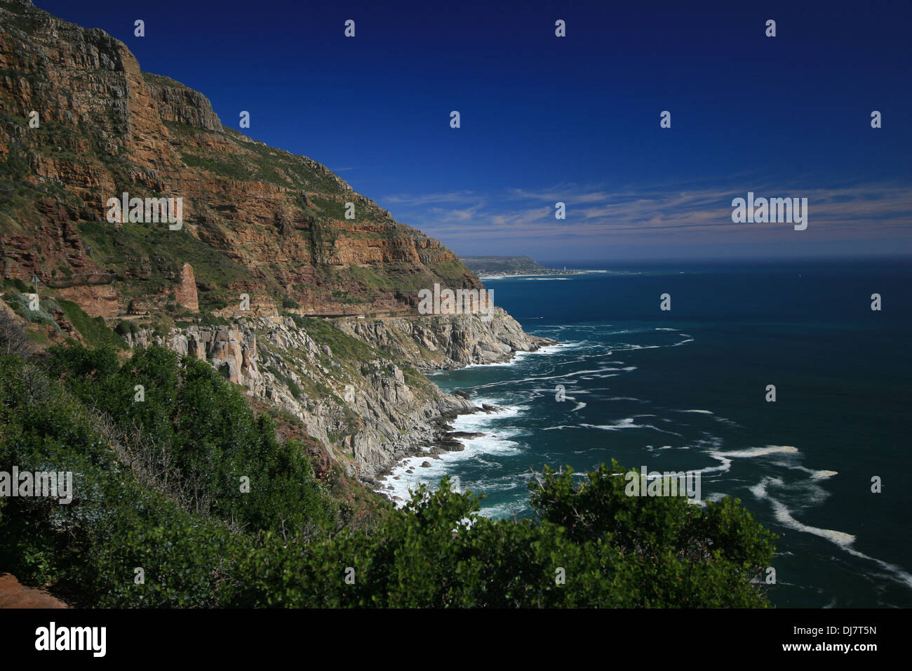 Ein Küsten Blick von Chapmans Peak Stockfoto