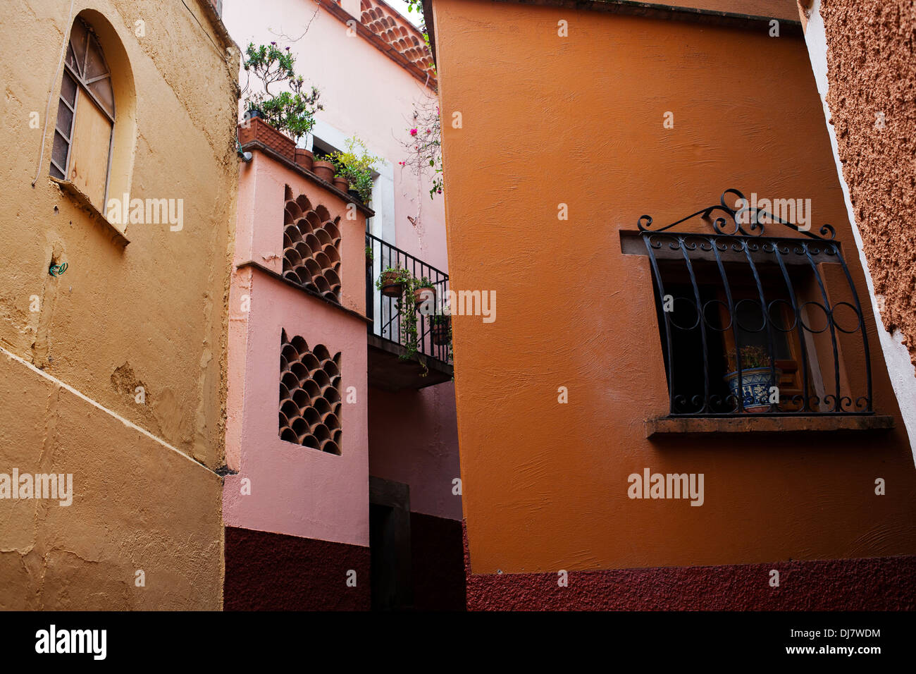 El Callejon del Beso in Guanajuato-Stadt, Mexiko. Stockfoto