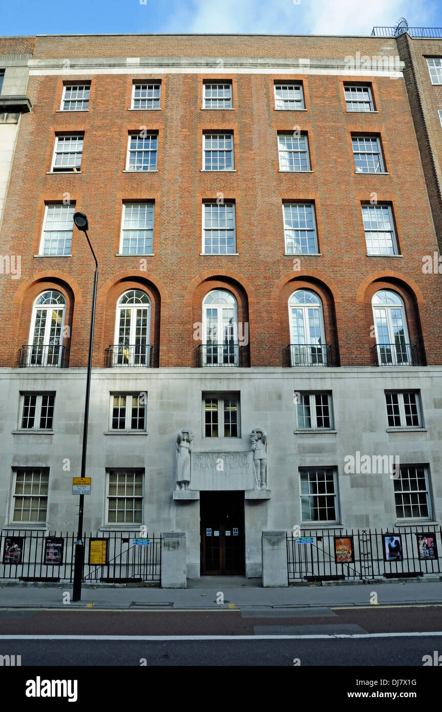 Königliche Akademie der drastischen Kunst RADA, Gower Street, Bloomsbury London England UK Stockfoto