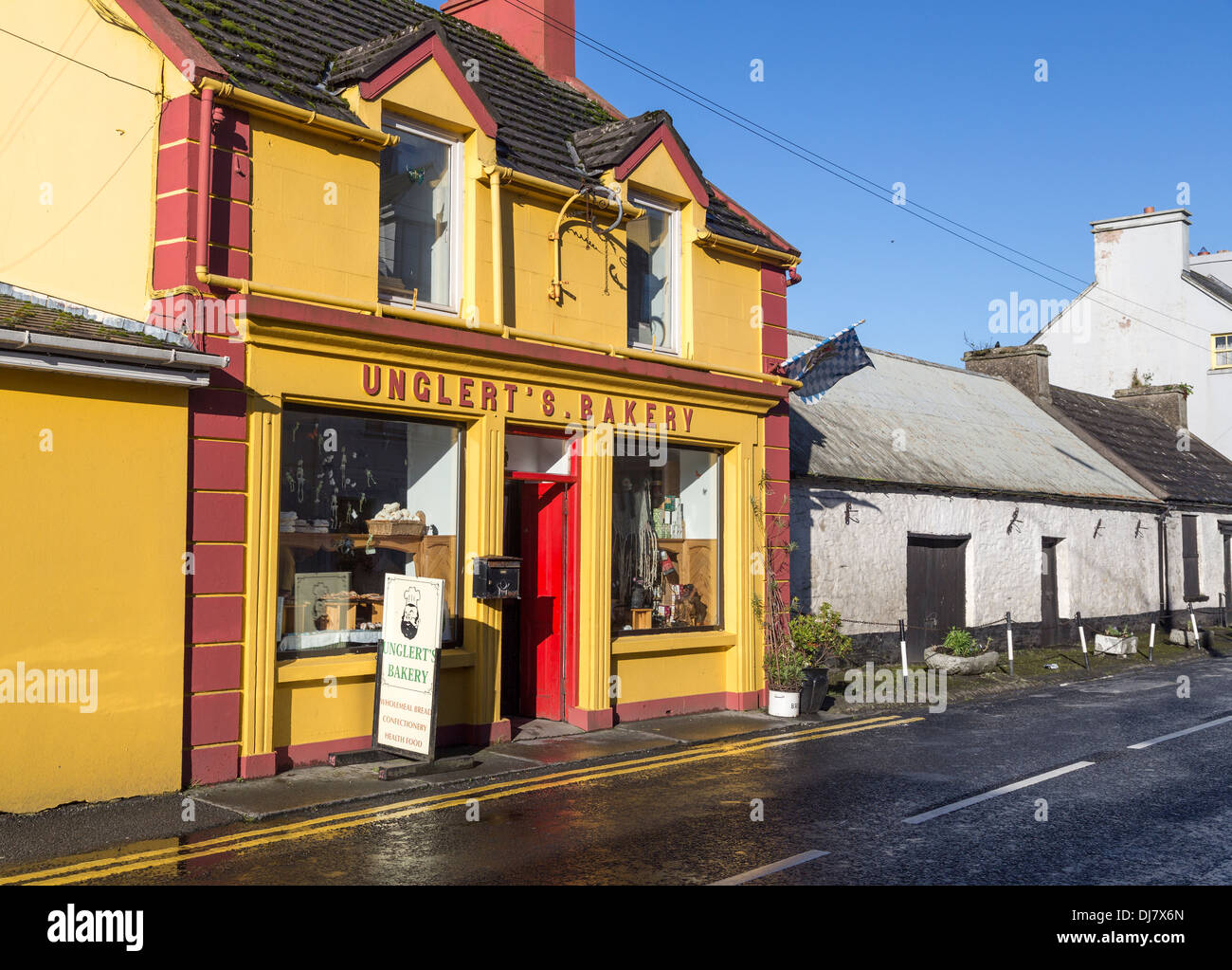 Bäckerei in Ennistymon, Co. Clare, Irland Stockfoto