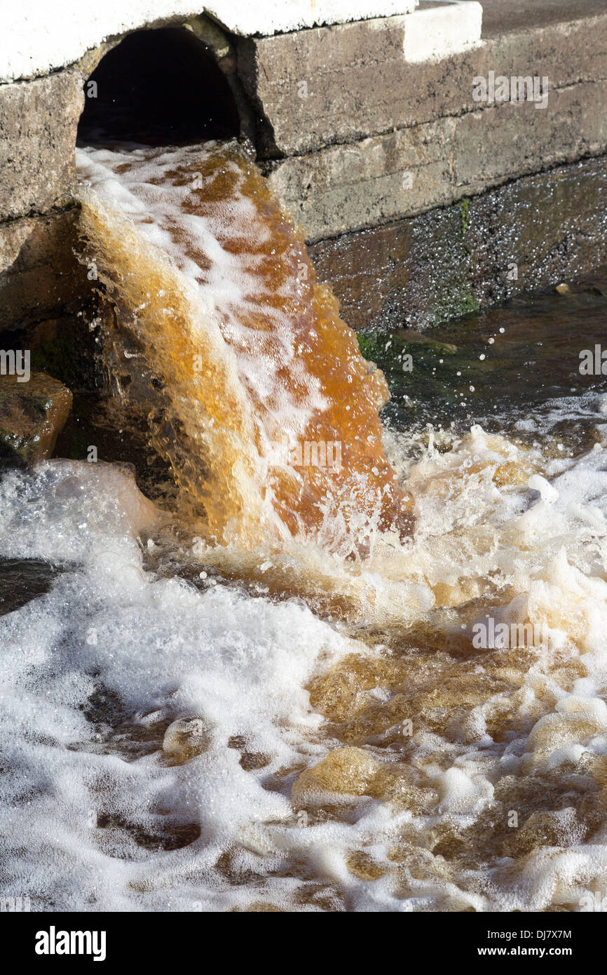 Schmutziges Wasser in der Bucht bei Kilkee, Co. Clare, Irland Stockfoto