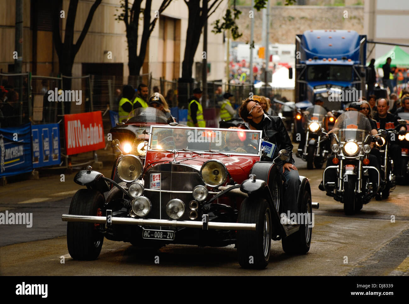 Treiber parade 24-Stunden-Rennen von Le Mans classic Frankreich Stockfoto