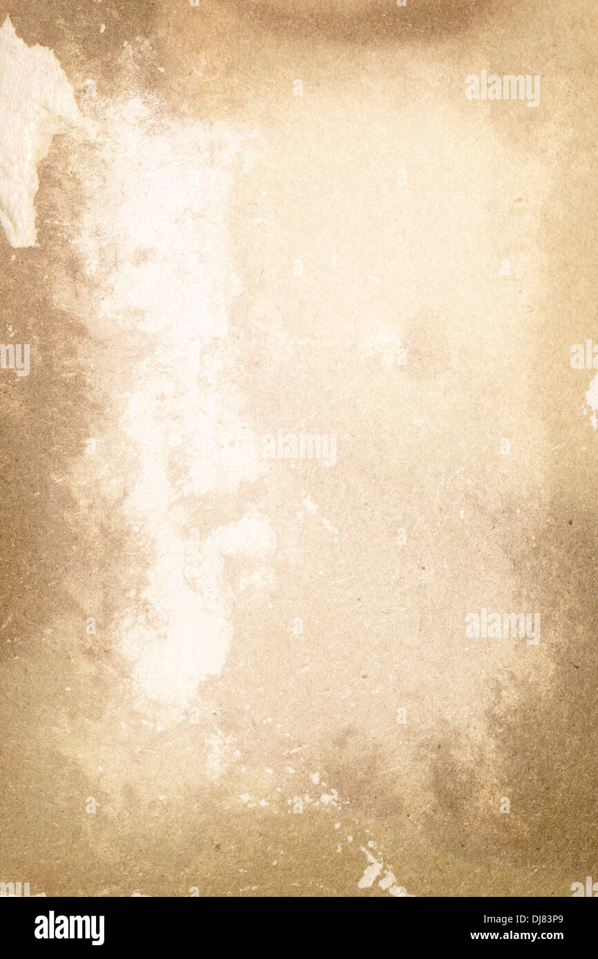 Im Alter von Blankopapier. Hoher Auflösung beschädigt Papierstruktur Stockfoto