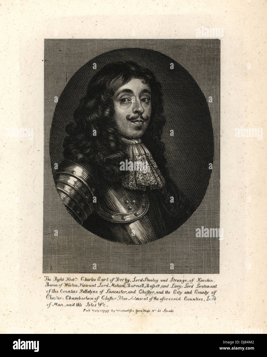 Charles, Earl of Derby, Lord Stanley und fremd, der Profi, Baron von Weeton. Stockfoto