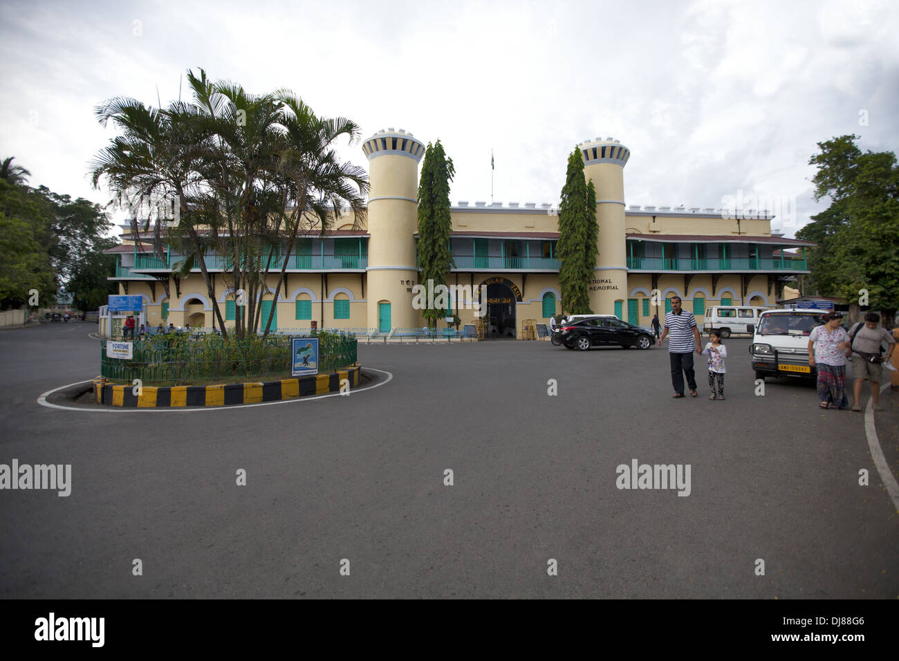 Eingang von Cellular Jail, Port Blair, Andaman Inseln, Indien Stockfoto