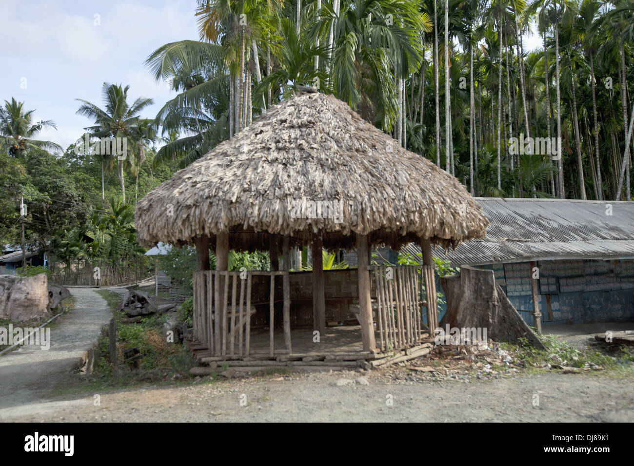 Eine Hütte, Andamanen, Indien Stockfoto