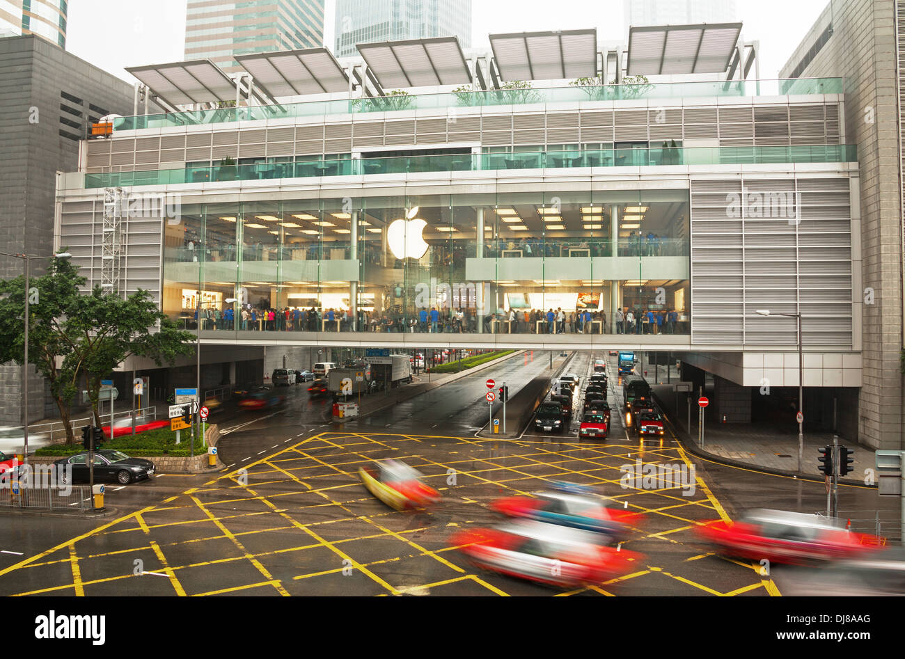 am ersten Apple Store in Hong Kong. Stockfoto
