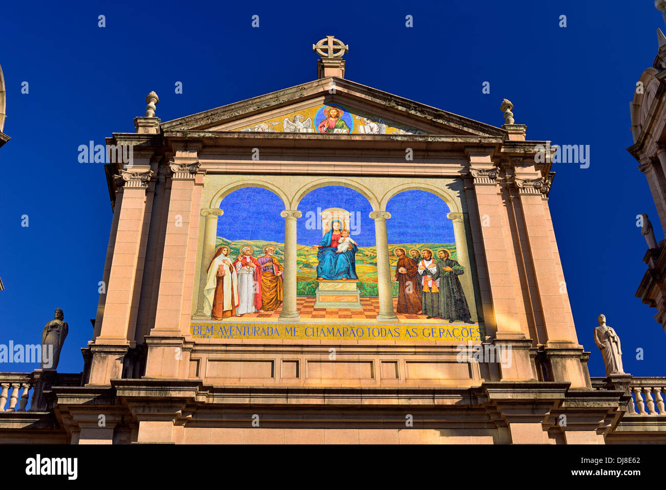 Brasilien, Porto Alegre: Outdoor Malerei der Kathedrale unserer lieben Frau Mutter Gottes Stockfoto