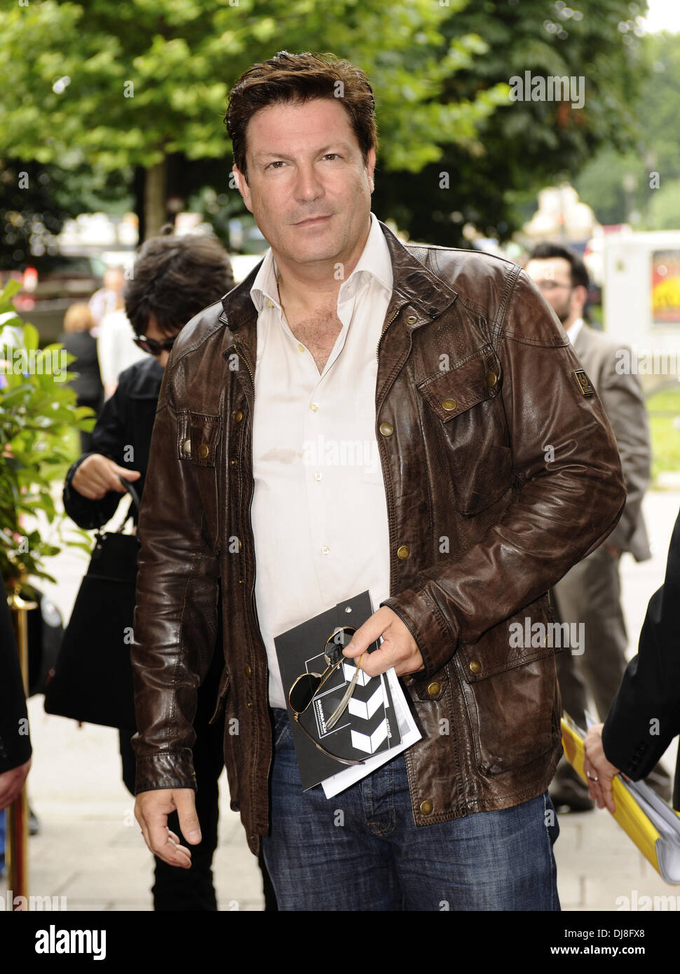 Francis Fulton-Smith an der Rezeption der Bavaria Film beim Filmfest Muenchen am Künstlerhaus. München, Deutschland - 03.07.2012 Stockfoto