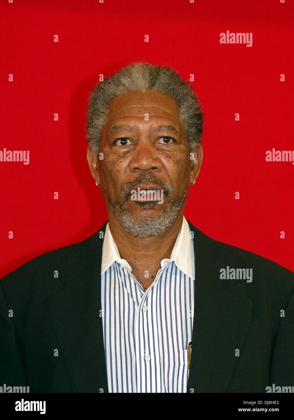 Morgan Freeman in der Vorschau von seinem neuen Action-Film "The Sum of all Fears" in Hamburg. Stockfoto