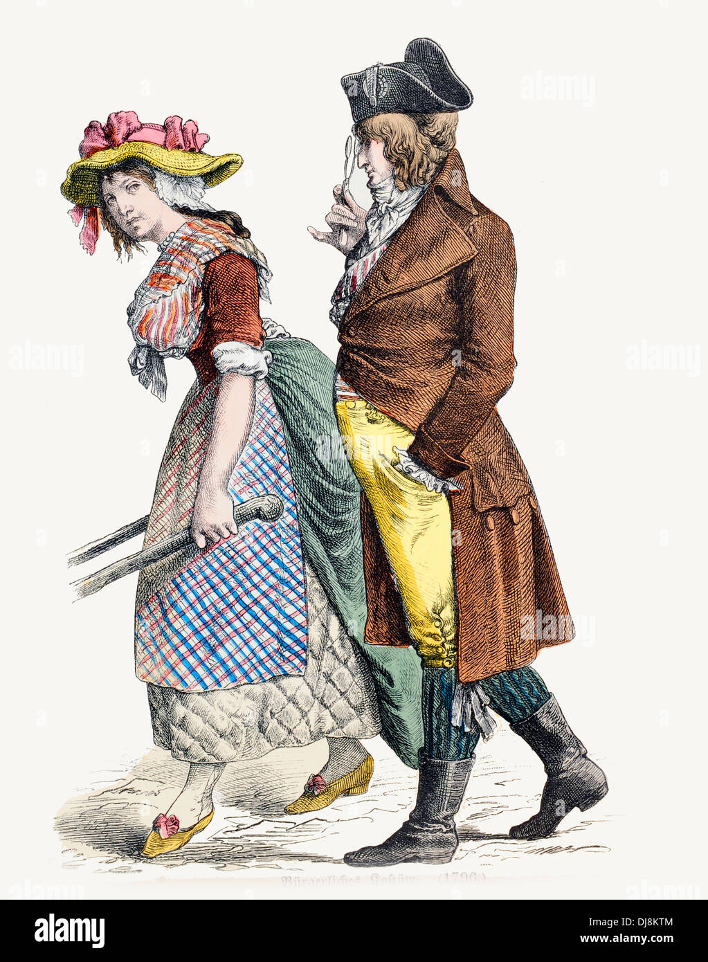 18. Jahrhundert XVIII französische Revolution Bürger Stockfoto