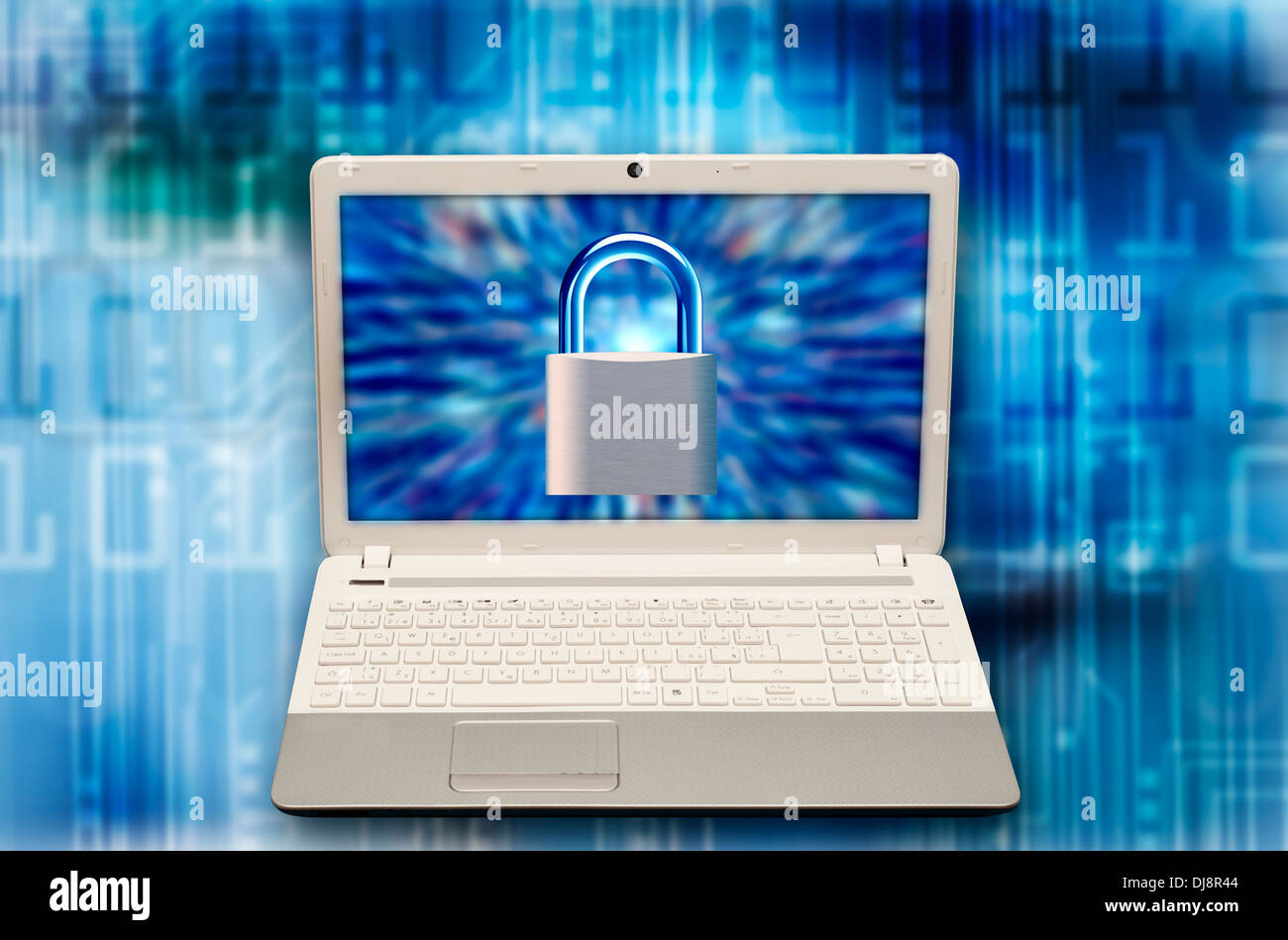 Konzept für Computersicherheit und ransomware Stockfoto
