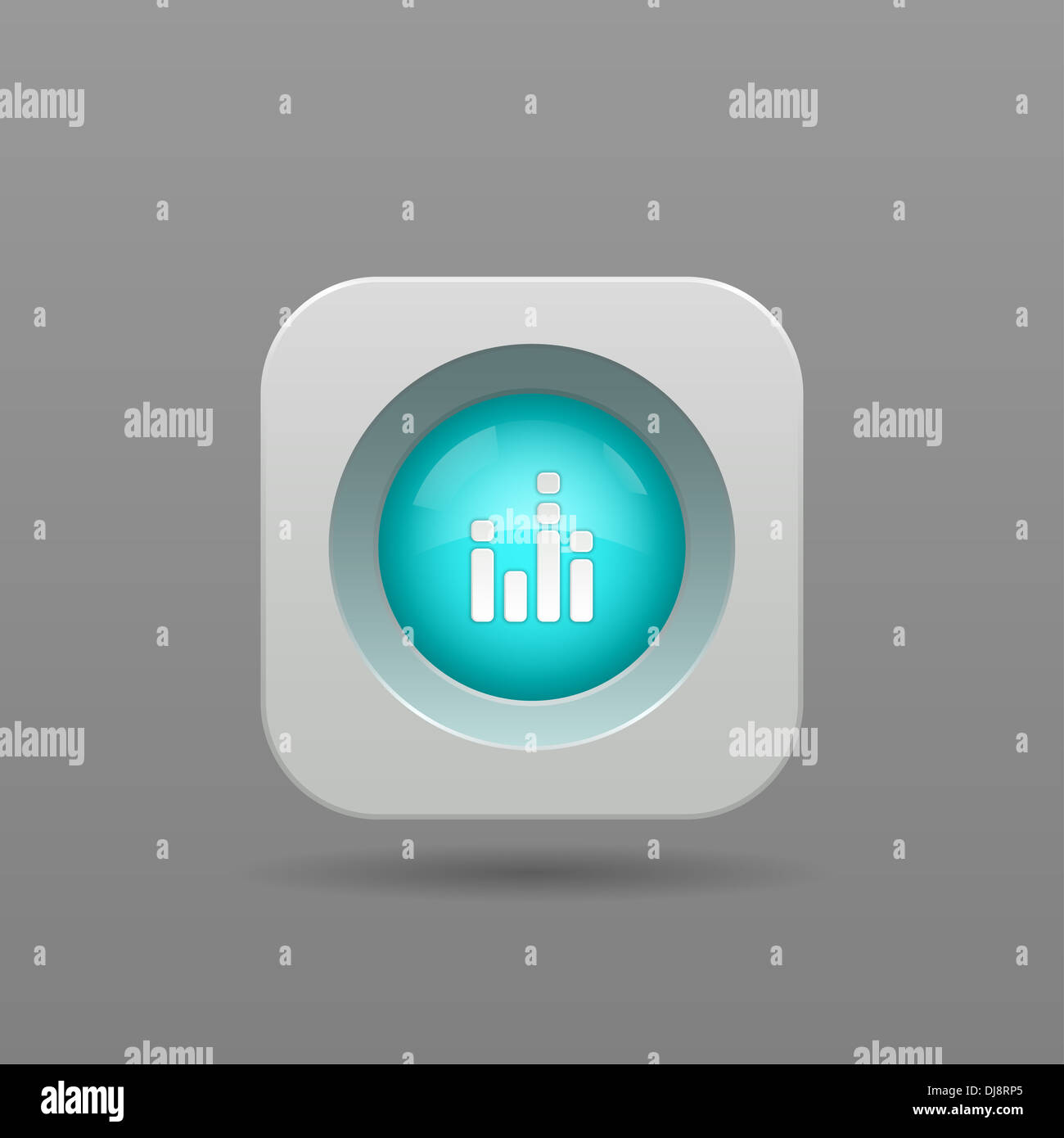 Schaltfläche "Equalizer" - Vektor-App-Symbol Stockfoto