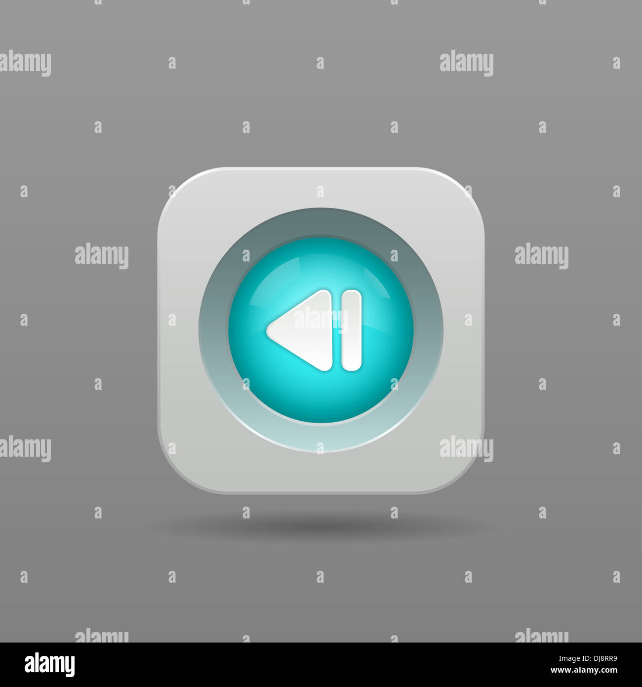 Schaltfläche "zurück" - App-Symbol Stockfoto