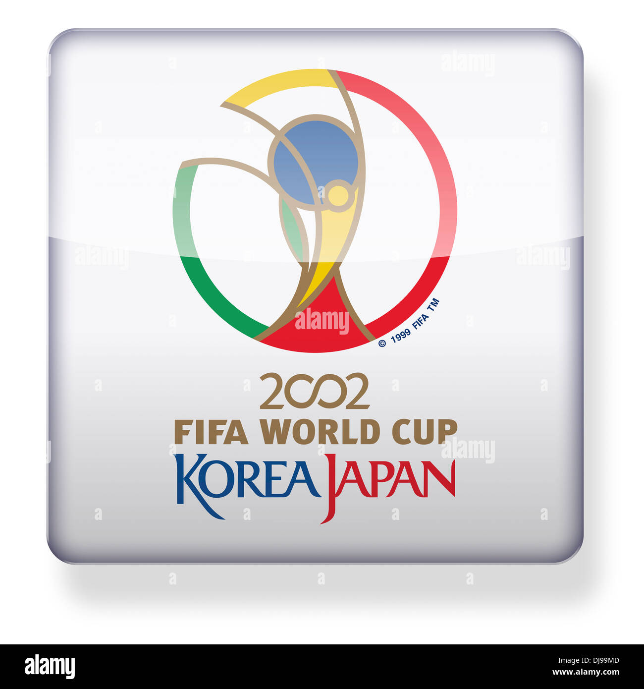 South Korea Japan 02 World Cup Logo Als Ein App Symbol Clipping Pfad Enthalten Stockfotografie Alamy