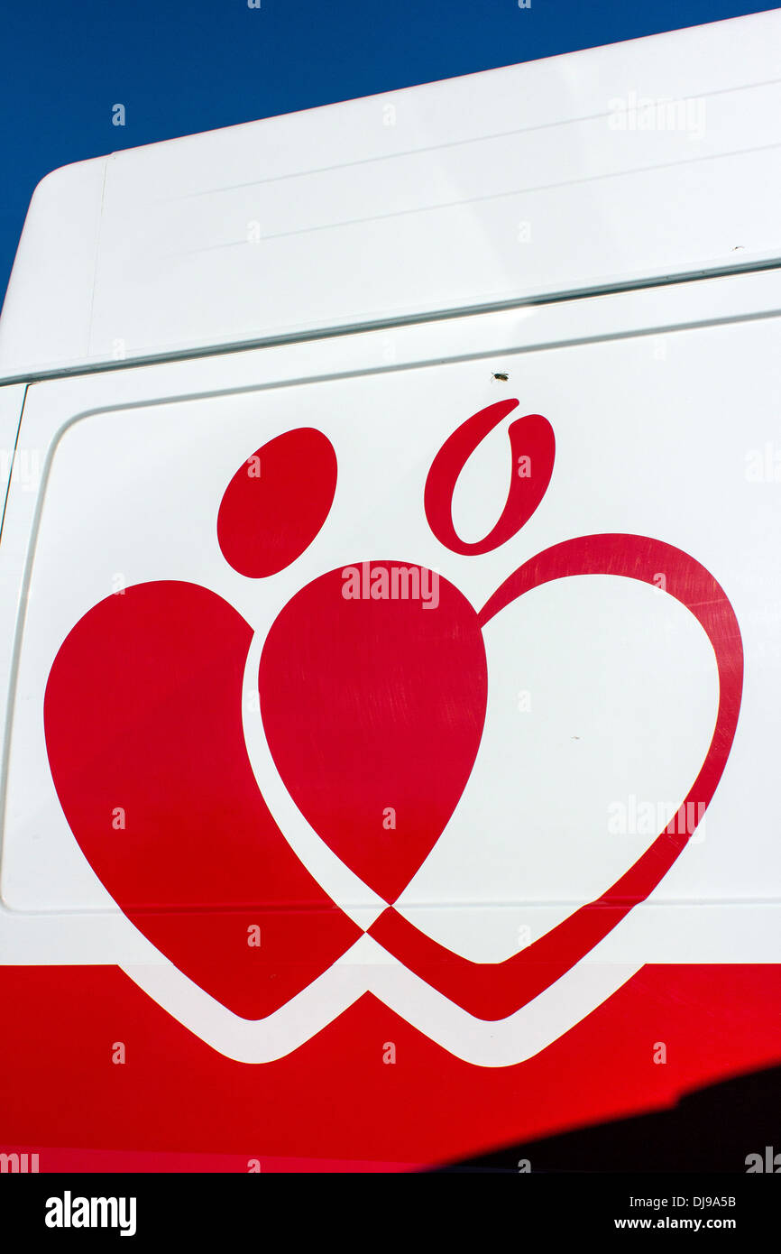 Nationalen Blut-Versorgungsmaterial für England und Nord-Wales. Fakten über Blutspenden. Suchen Sie und finden Sie eine lokale Blut-Spender-Sitzung. Stockfoto