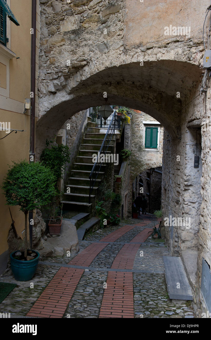 Reisen Europa Italien Ligurien Dolceacqua Mittelalter Val Nervia Burg niemand outdoors Stockfoto