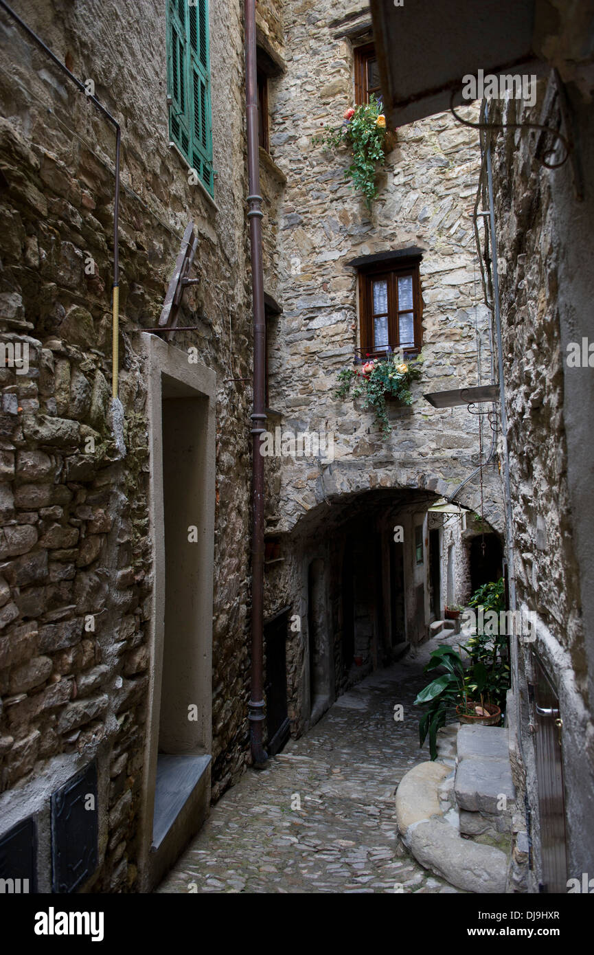 Reisen Europa Italien Ligurien Dolceacqua Mittelalter Val Nervia Burg niemand outdoors Stockfoto