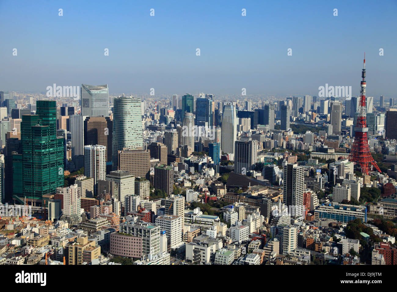 Japan, Tokio, Skyline, allgemeine Luftbild, Stockfoto