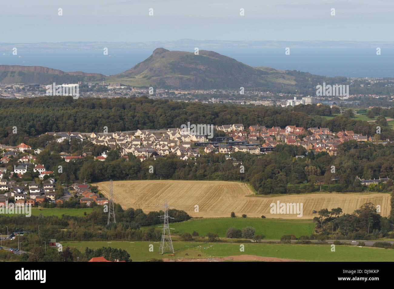 Blick auf den Pentland Hills in der Nähe von Edimburgh Stockfoto