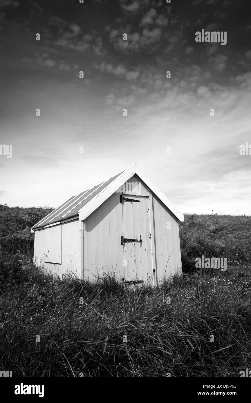 Alten Bretterbude in Northumberland. Stockfoto