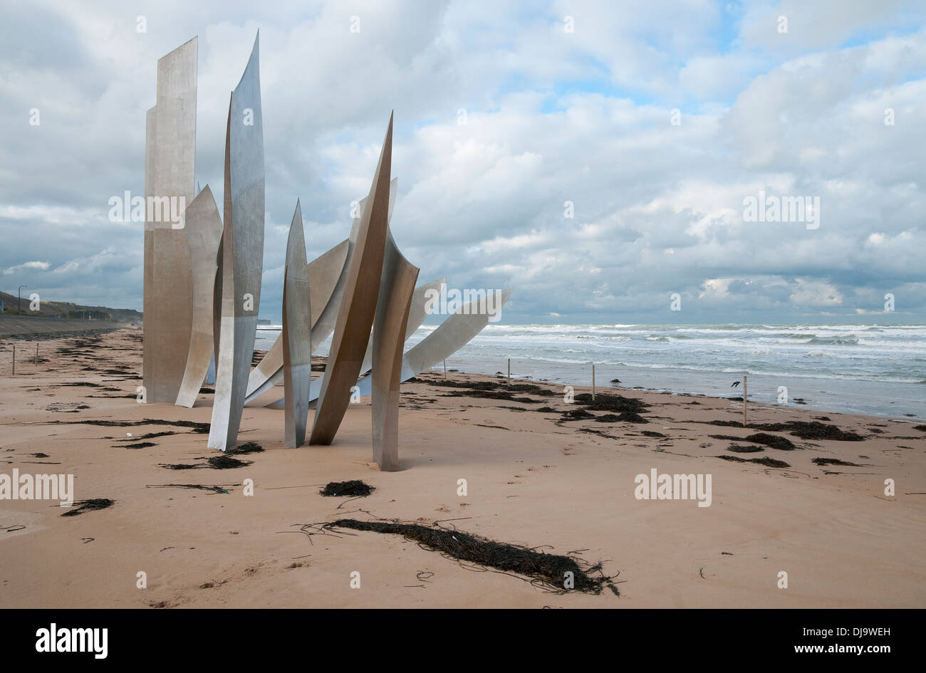 Omaha Beach, Normandie, Frankreich Stockfoto