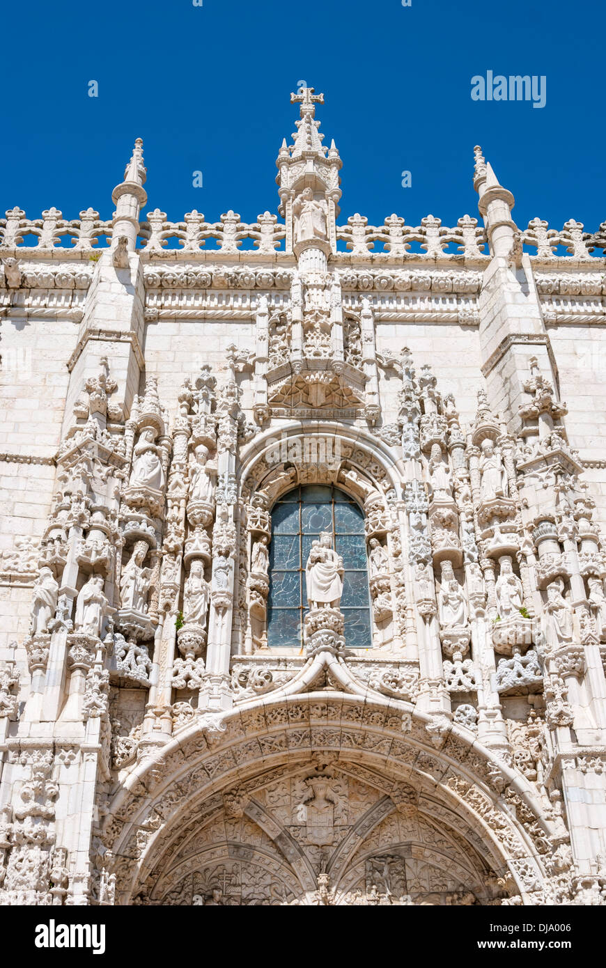 Sigismund Detail des Hieronymus-Kloster in Portugal, Lissabon Stockfoto