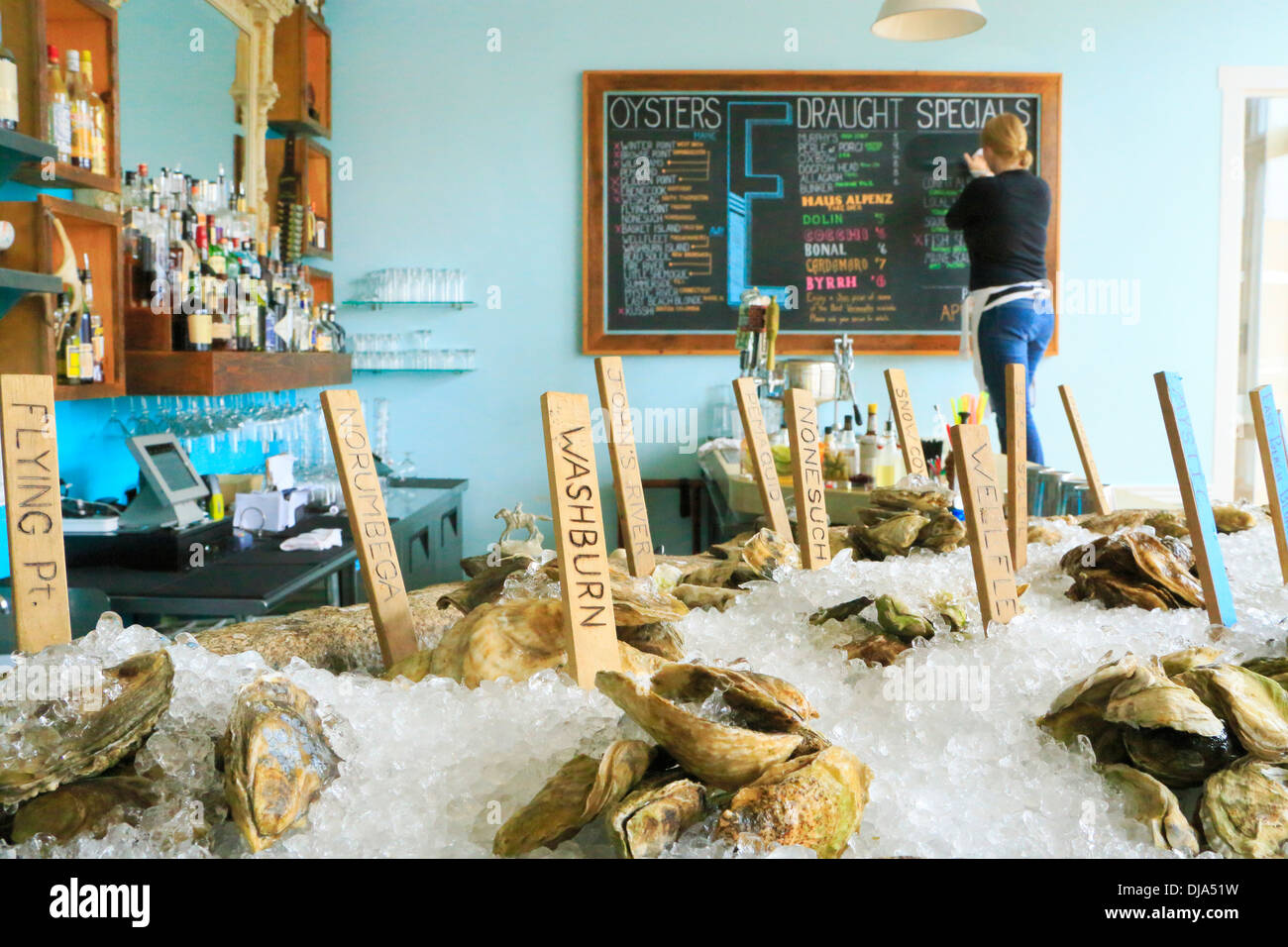 Eventide Restaurant, Portland, Maine, USA Stockfoto