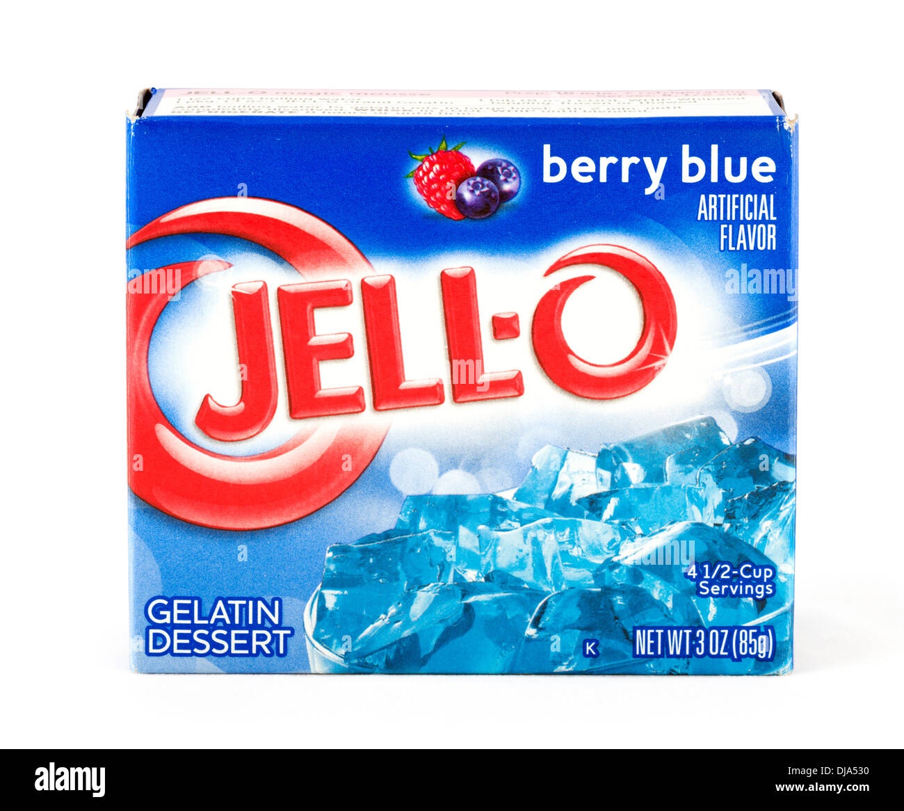 Paket von Jell-o Gelatin Dessert, USA Stockfoto