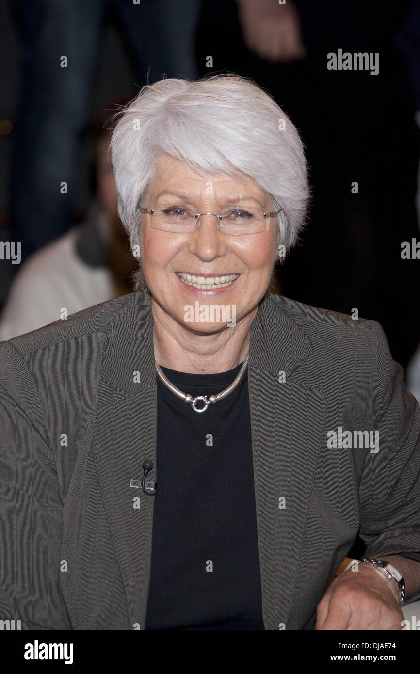 Heide Ecker-Rosendahl auf ARD-ZDF-Talkshow "Markus Lanz" bei Stahltwiete. Hamburg, Deutschland - 14.03.2012 Stockfoto