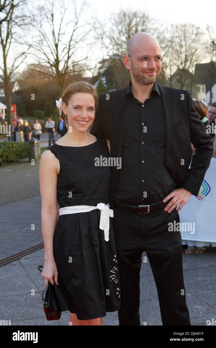 Kilian Riedhof und Gast bei Grimme-Preis 2012 Award am Theater der Stadt. Marl, Deutschland - 23.03.2012 Stockfoto