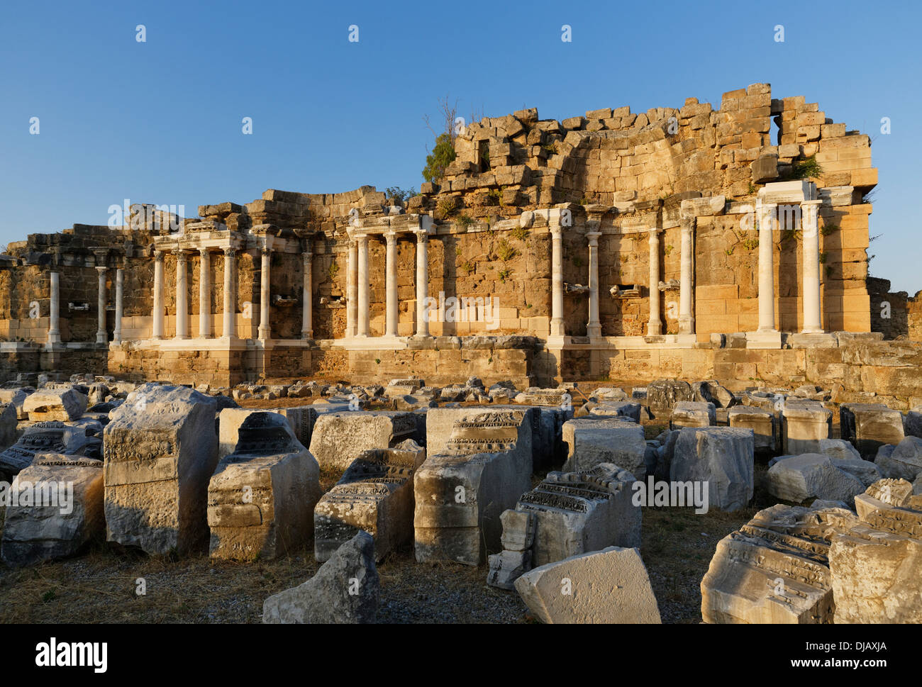 Nymphäum, antiken Stadt Side, Pamphylien, Provinz Antalya, Türkei Stockfoto