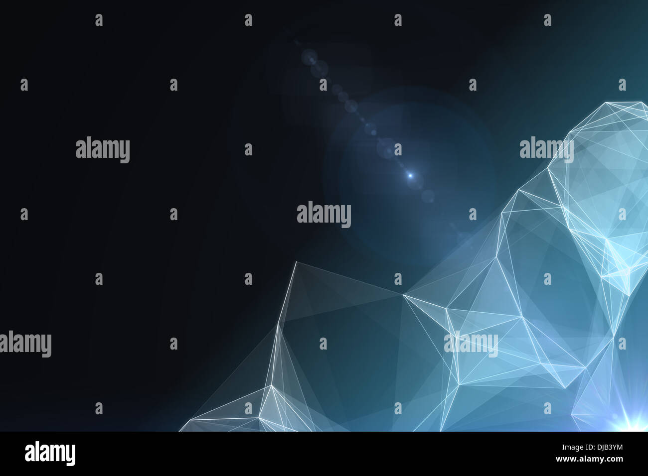 Futuristische glänzend schwarzen Hintergrund Stockfoto