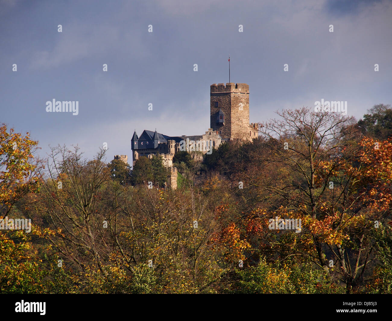 Burg in der Rhein-Tal, Deutschland Stockfoto