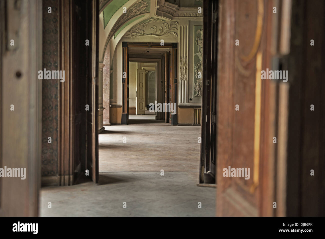 Holz-Interieur im Luxushotel Stockfoto