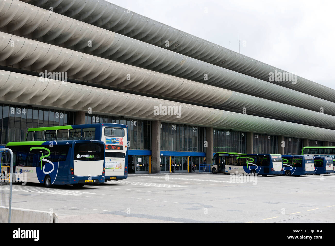 1960er Jahre Betonarchitektur Preston Busbahnhof Stockfoto