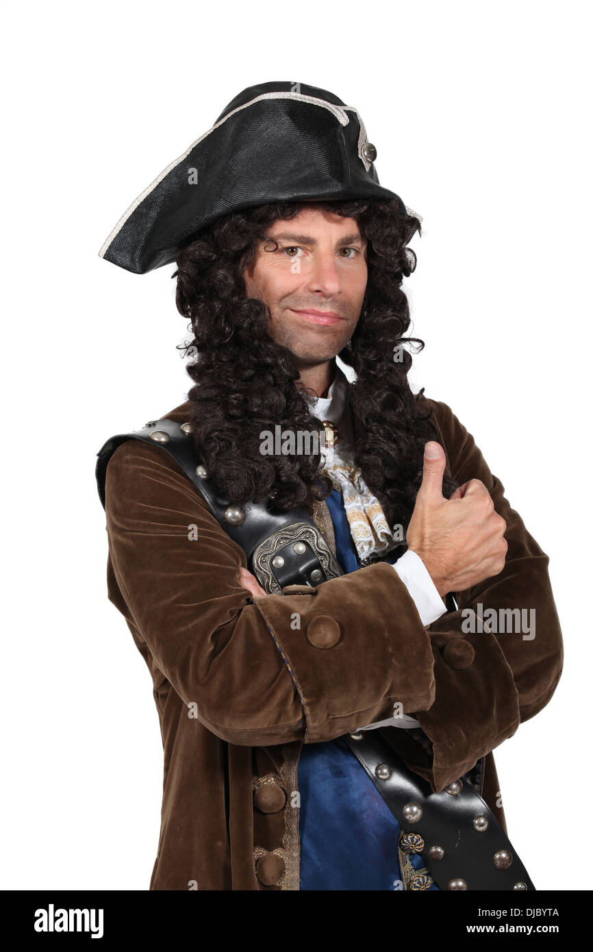 Mann als Pirat verkleidet Stockfoto