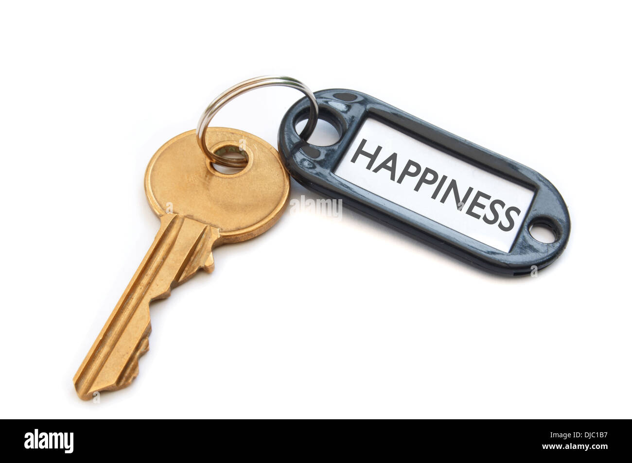 Schlüssel zum Glück Stockfoto