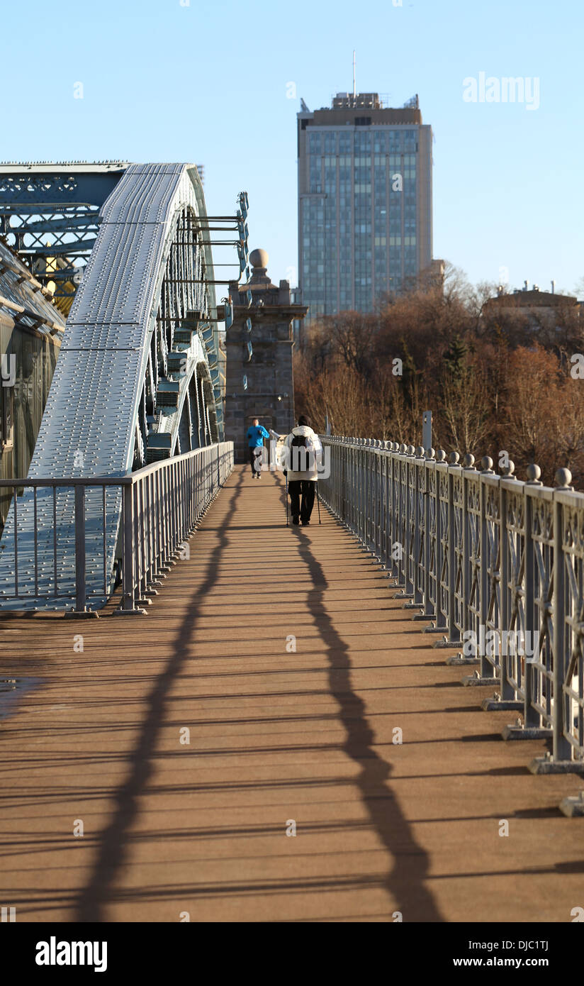 Andrew Fußgängerbrücke in Moskau Stockfoto