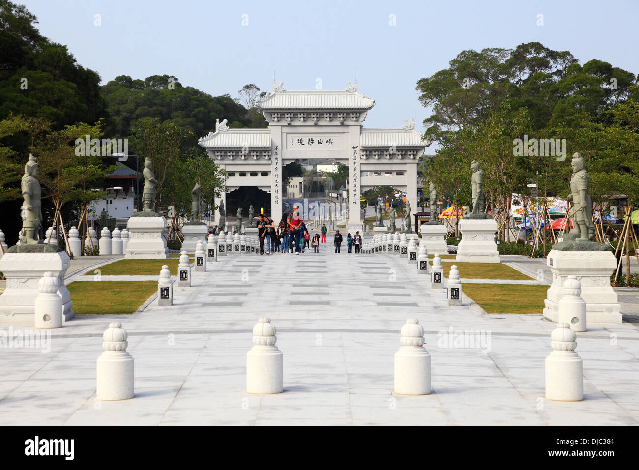 Po Lin Kloster auf der Insel Lantau, Hong Kong Stockfoto