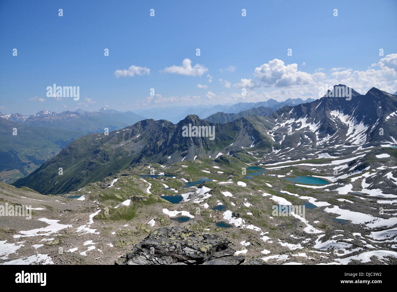 Seenplateau Seen, Nationalpark, Unterengadin, Kanton Graubünden, Schweiz, Europa Stockfoto