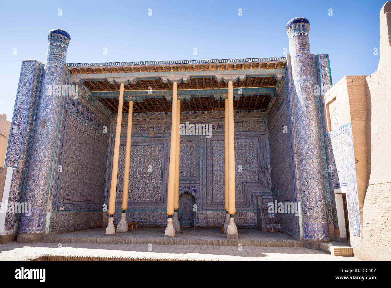 Die Moschee in Kunja Arche, auch bekannt als Kohna Arche Ichan Kala, Chiwa, Usbekistan Stockfoto