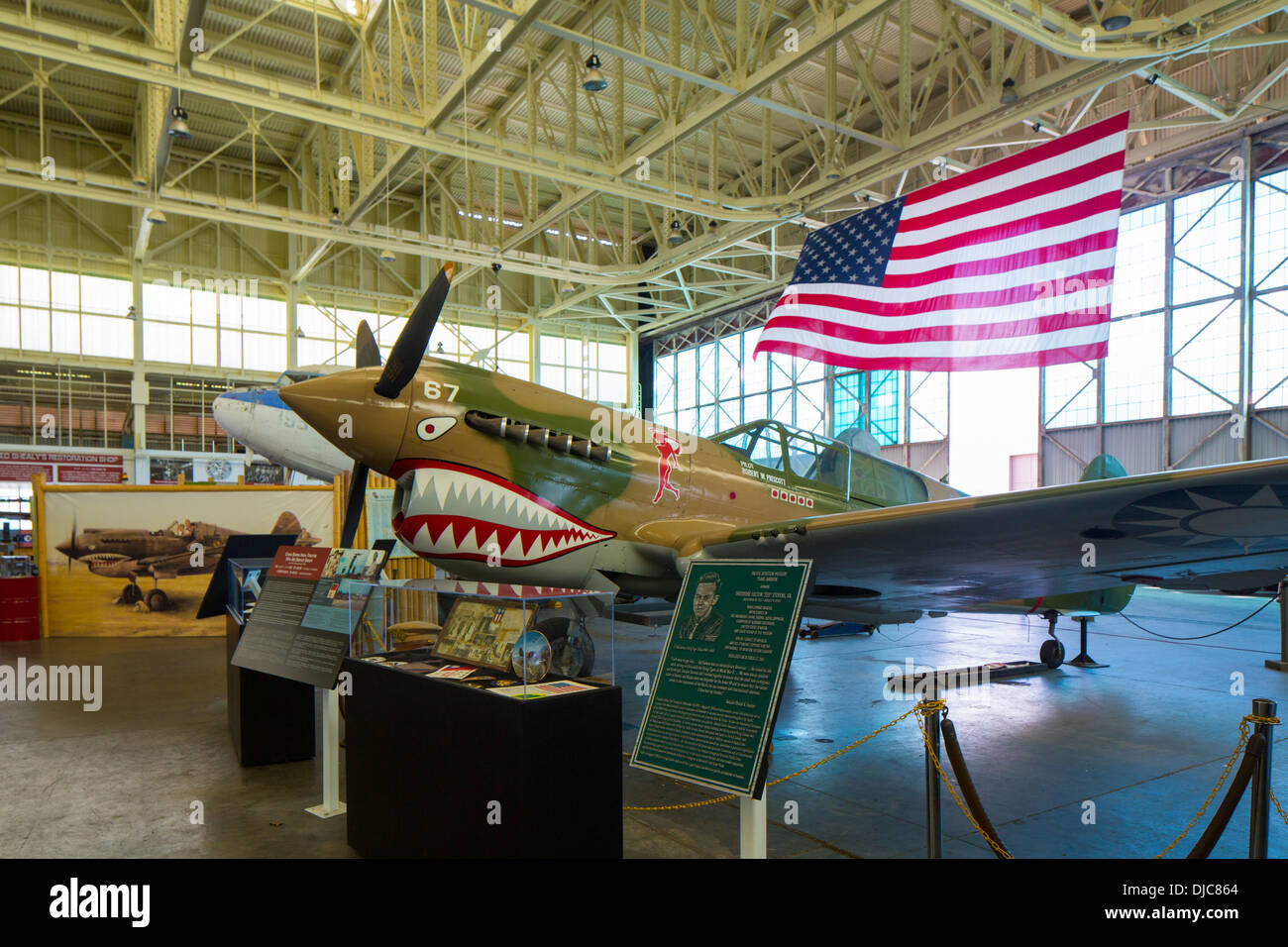 Pacific Aviation Museum Pearl Harbor, Ford Insel, Honolulu, Oahu, Hawaii Stockfoto