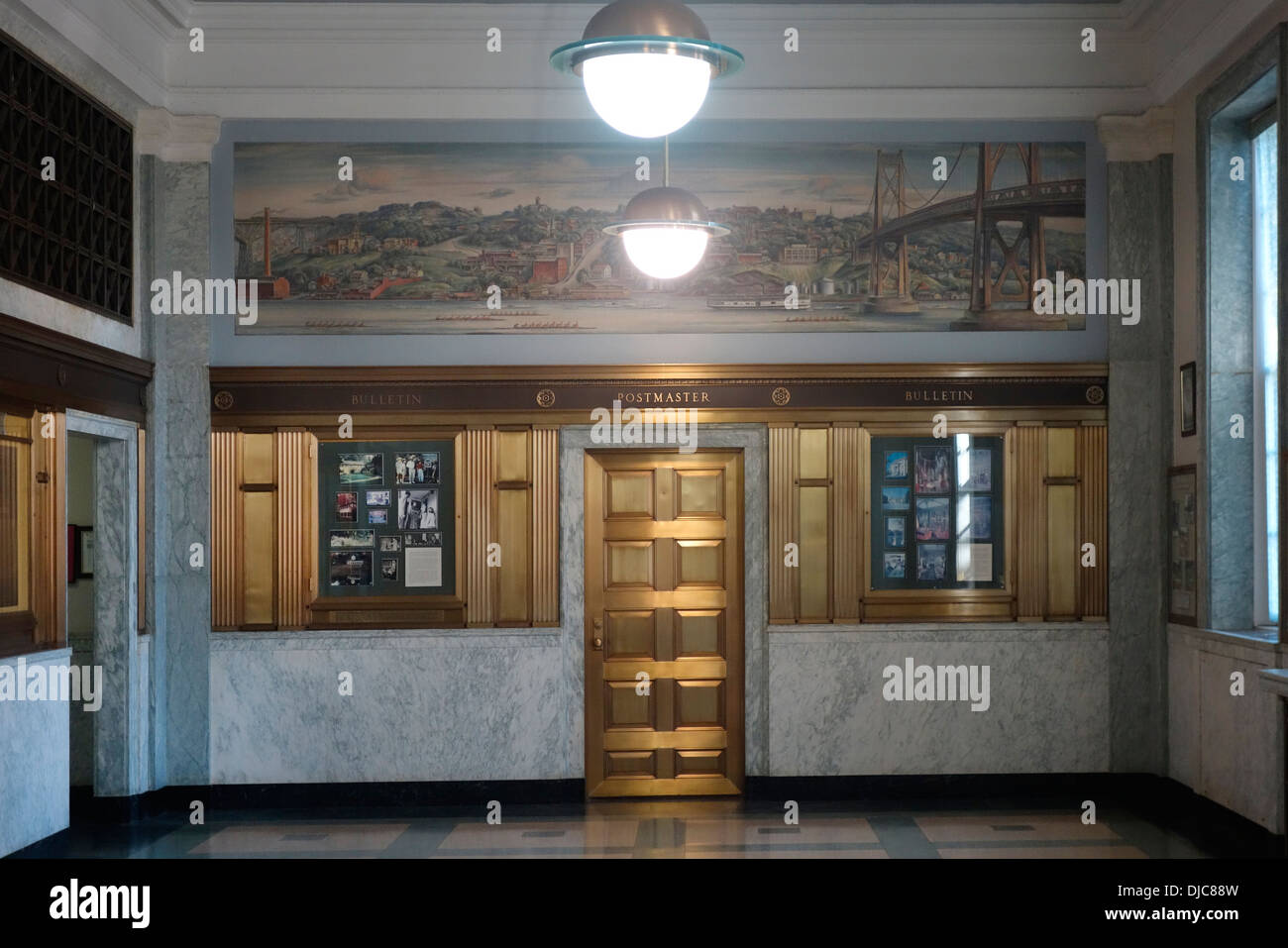 Postamt in Poughkeepsie, New York Stockfoto