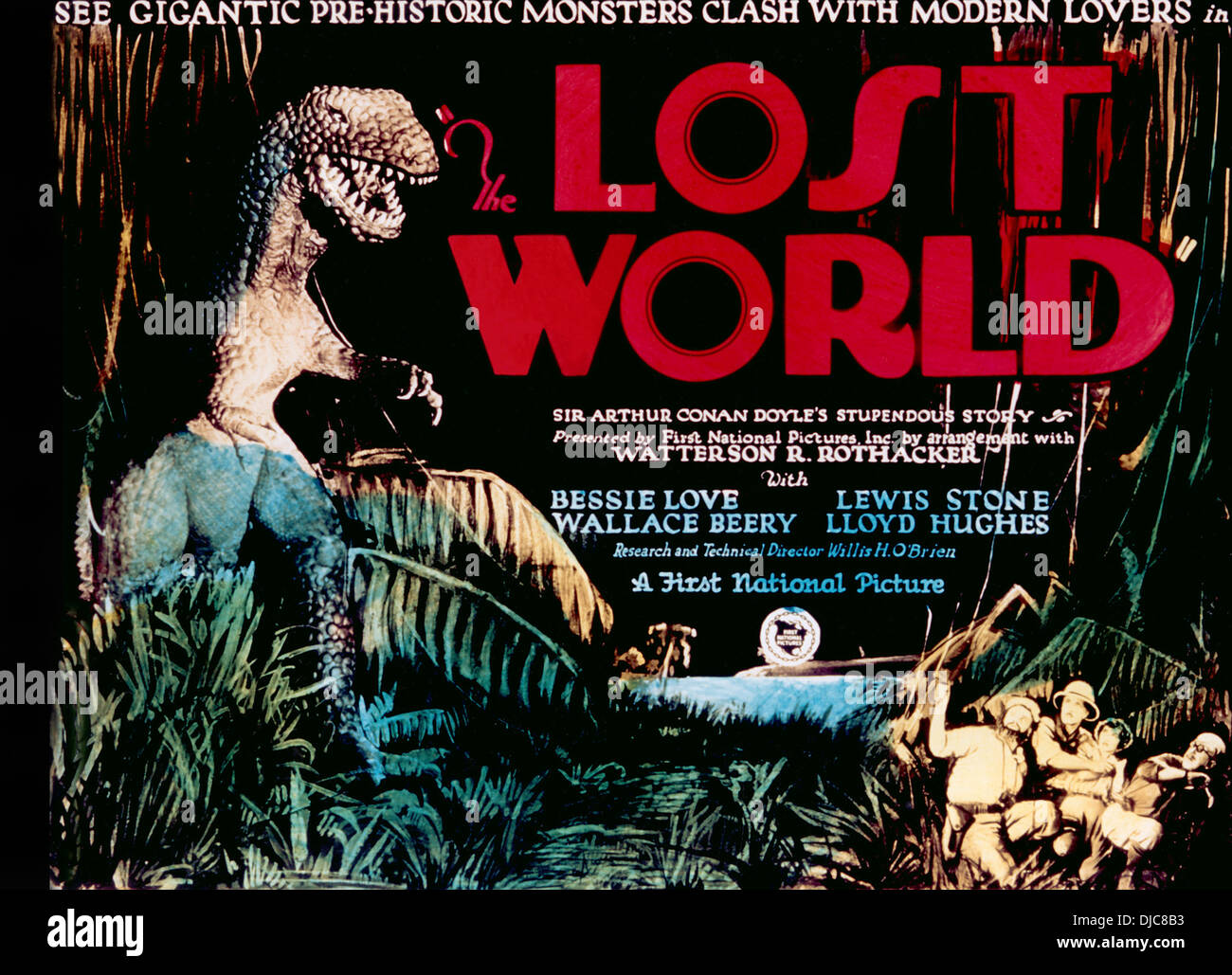 Film-Poster, die verlorene Welt, 1925 Stockfoto